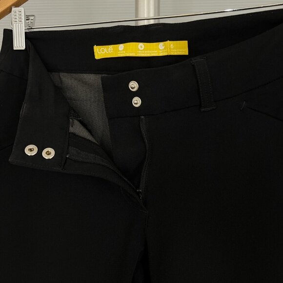Lole Black Stretch Travel Hiking Bootcut Pant Sz 6 - Picture 10 of 13